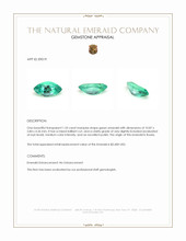1.33 Ct. Emerald from Russia Appraisal