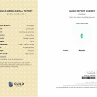 1.33 Ct. Emerald from Russia Scan Report