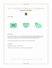 1.12 Ct. Emerald from Russia Appraisal