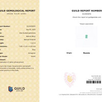 1.12 Ct. Emerald from Russia Scan Report