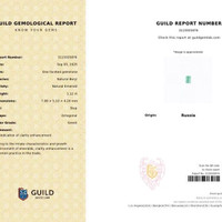 1.12 Ct. Emerald from Russia Scan Report