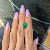3.80 Ct. Emerald from Zambia Life Style