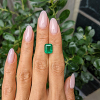 3.80 Ct. Emerald from Zambia Life Style