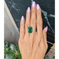 11.96 Ct. Emerald from Zambia Life Style