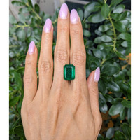 11.96 Ct. Emerald from Zambia Life Style