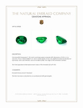 1.38 Ct. Emerald from Zambia Appraisal