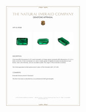 6.59 Ct. Emerald from Zambia Appraisal