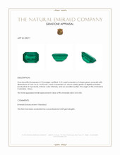 2.23 Ct. Emerald from Colombia - Muzo Appraisal