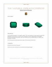 2.40 Ct. Emerald from Colombia Appraisal