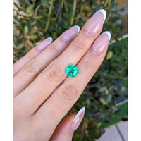 3.76 Ct. Emerald from Colombia Life Style