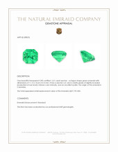 5.61 Ct. Emerald from Colombia Appraisal