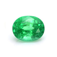 Emerald Ring 1.87 Ct. 18K White Gold Combination Stone