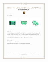 1.93 Ct. Emerald from Russia Appraisal