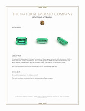 1.34 Ct. Emerald from Russia Appraisal