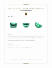 1.38 Ct. Emerald from Russia Appraisal