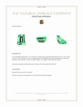 1.27 Ct. Emerald from Russia Appraisal