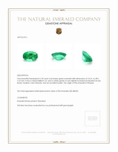 2.18 Ct. Emerald from Ethiopia Appraisal