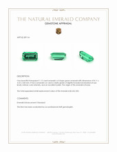 1.12 Ct. Emerald from Russia Appraisal