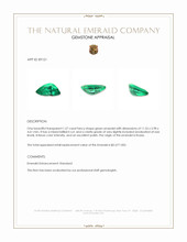 1.57 Ct. Emerald from Russia Appraisal