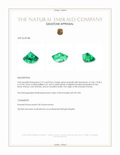 2.27 Ct. Emerald from Russia Appraisal