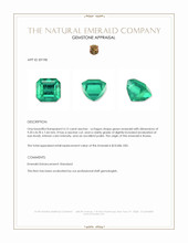 4.12 Ct. Emerald from Russia Appraisal