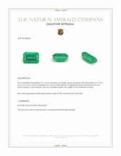 5.21 Ct. Emerald from Russia Appraisal