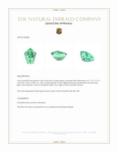 3.48 Ct. Emerald from Russia Appraisal