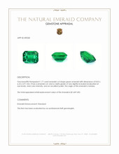 1.77 Ct. Emerald from Zambia Appraisal