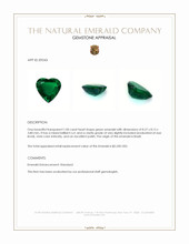 1.00 Ct. Emerald from Brazil Appraisal