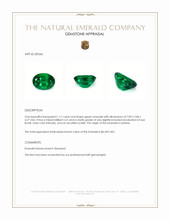 1.17 Ct. Emerald from Zambia Appraisal