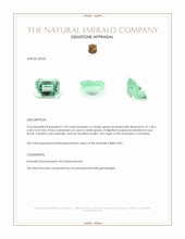 1.49 Ct. Emerald from Colombia Appraisal