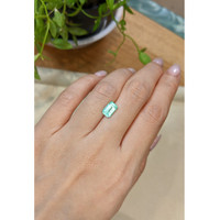 1.58 Ct. Emerald from Colombia Life Style