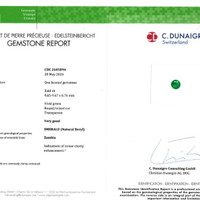 3.61 Ct. Emerald from Zambia Scan Report