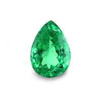  Emerald Pendant 1.72 Ct. 18K White Gold Combination Stone