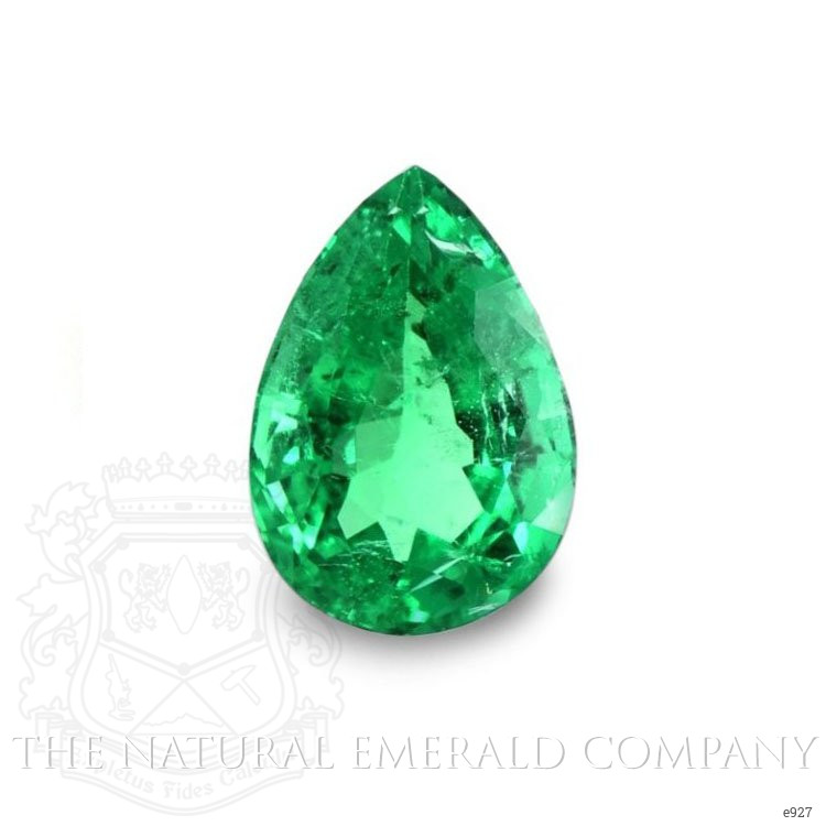 Accent Stones Emerald Pendant 1.72 Ct., 18K White Gold
