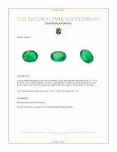 2.20 Ct. Emerald from Colombia Appraisal