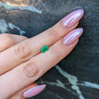 0.65 Ct. Emerald from Brazil Life Style