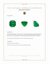1.24 Ct. Emerald from Colombia Appraisal