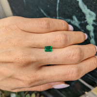 0.91 Ct. Emerald from Zambia Life Style