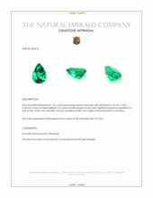 1.03 Ct. Emerald from Colombia Appraisal