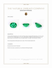4.19 Ct. Emerald from Zambia Appraisal