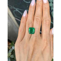 7.41 Ct. Emerald from Zambia Life Style