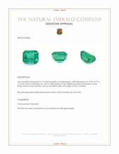 5.10 Ct. Emerald from Zambia Appraisal