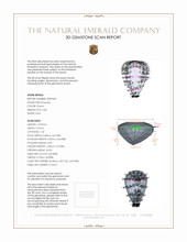 2.85 Ct. Emerald from Zambia 3 D Scan Report