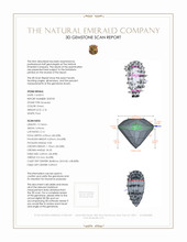 2.10 Ct. Emerald from Zambia 3 D Scan Report