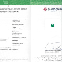 3.00 Ct. Emerald from Colombia - Muzo Scan Report