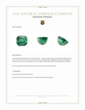 0.57 Ct. Emerald from Colombia Appraisal