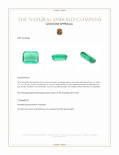 0.42 Ct. Emerald from Colombia Appraisal