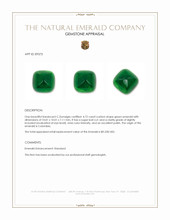 4.72 Ct. Cabochon Emerald from Colombia Appraisal