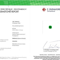 4.72 Ct. Cabochon Emerald from Colombia Scan Report
